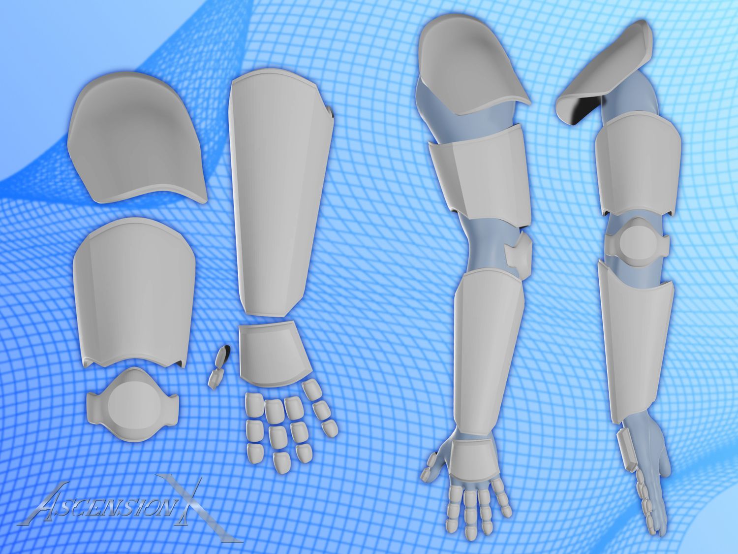 Fichier STL 3D d&#39;armure marine spatiale (fichier numérique uniquement)