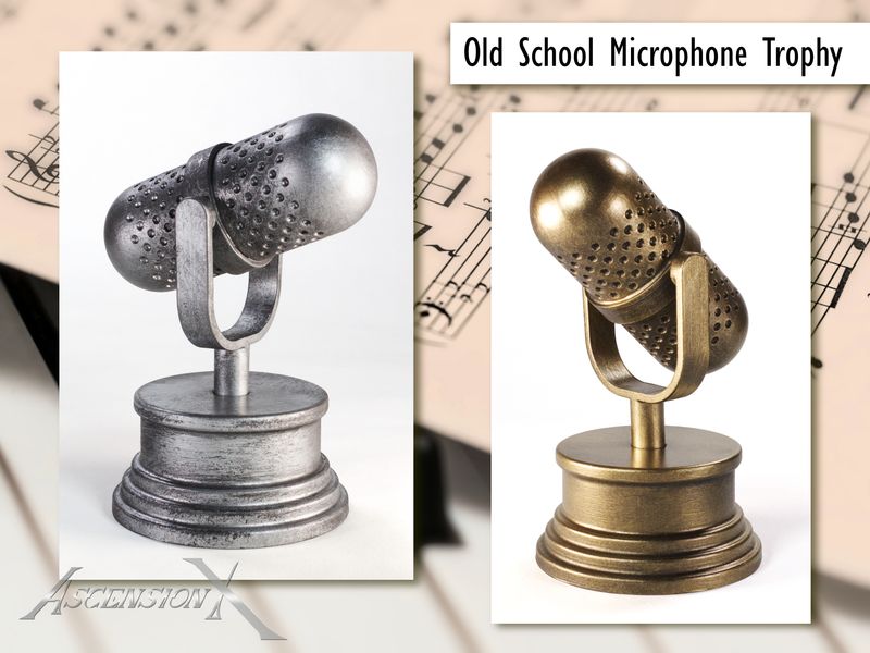 Réplique de microphone &quot;Old School&quot; imprimée en 3D