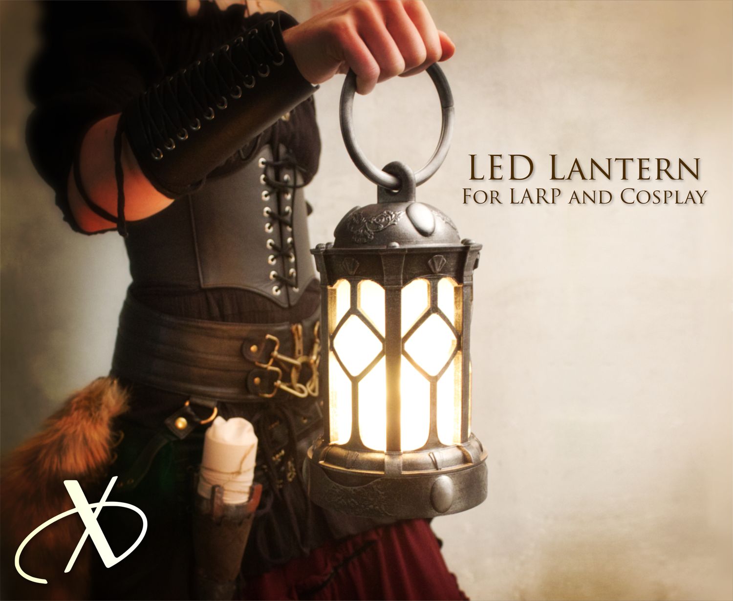 Lanterne LED Luminaris, accessoire médiéval