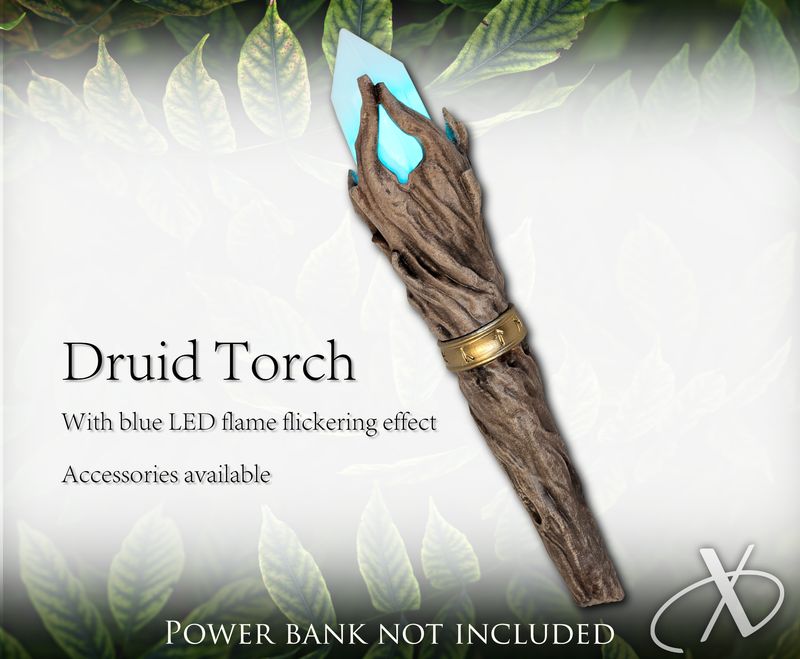Torche DEL du druide médiévale