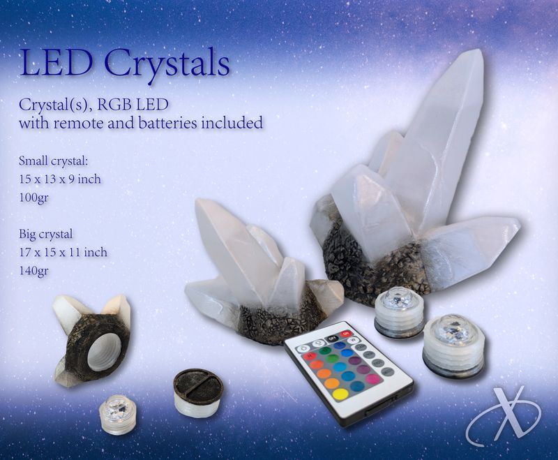 NOUVEAUX cristaux LED (RgB) avec télécommande pour GN