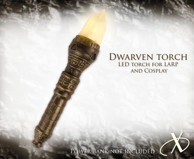 Torche DEL du nain médiéval fantastique