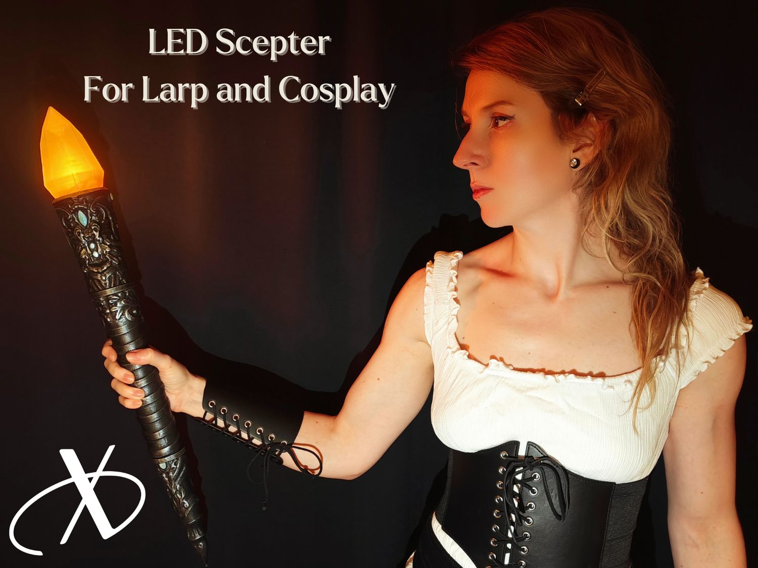 Sceptre LED LARP – 3 Modes d’Éclairage (Flamme Rouge & Bleue, Blanc) – magicien, warlock, staff Sceptre LED LARP – 3 Modes d’Éclairage (Flamme Rouge & Bleue, Blanc) – magicien, warlock, staff