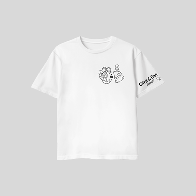 T-shirts &quot;Citric et Dan&quot; - Modèle blanc 4