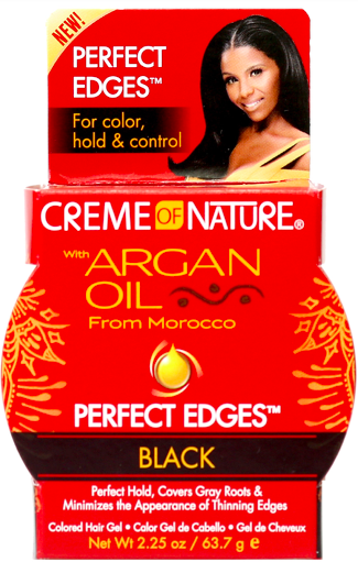 CREME OF NATURE ARGAN OIL PERFECT EDGES - BLACK 2.25oz
