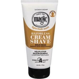 SOFTSHEEN CARSON MAGIC RAZORLESS CREAM SHAVE - BALD HEAD 6oz