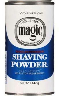 SOFTSHEEN CARSON MAGIC SHAVING POWDER, COLOR: SOFTSHEEN CARSON MAGIC SHAVING POWDER BLUE - REGULAR STRENGTH 5oz