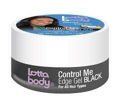 Lottabody Coconut &amp; Shea Oils Control Me Edge Gel 2.25oz - Black