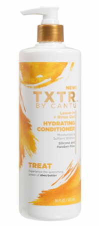 CANTU TXTR TREAT LEAVE-IN + RINSE OUT HYDRATING CONDITIONER 16oz