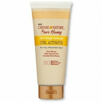 CREME OF NATURE PURE HONEY SHRINKAGE DEFENSE CURL ACTIVATOR 10.5oz