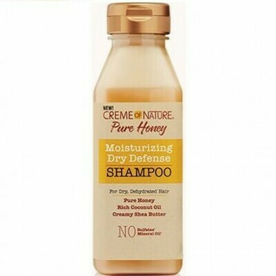 CREME OF NATURE PURE HONEY MOISTURIZING DRY DEFENSE SHAMPOO 12oz