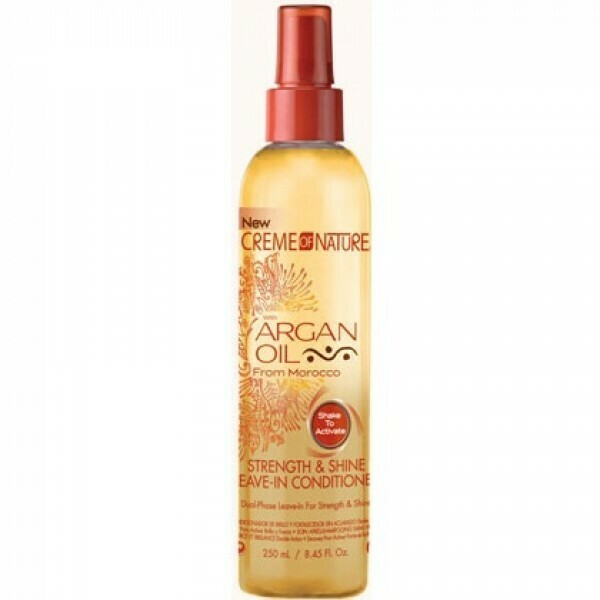 CREME OF NATURE ARGAN OIL STRENGHT &amp; SHINE LEAVE-IN CONDITIONER 8.45oz