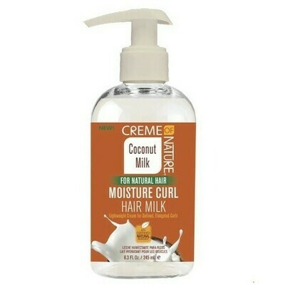 CREME OF NATURE COCONUT MILK MOISTURE CURL HAIR MILK 8.3oz