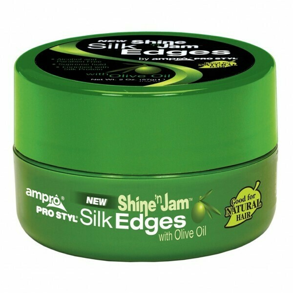 Ampro Shine &#39;n Jam Silk Edges 2.25oz- Olive Oil