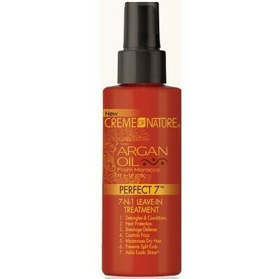 CREME OF NATURE ARGAN OIL PERFECT 7 7-N-1 LEAVE IN TREATMENT 4.23oz