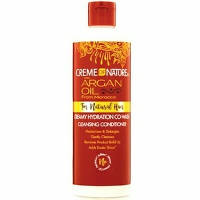 Creme of Nature Argan Oil For Natural Hair Creamy Hydration Co-Wash Cleansing Conditioner 12oz
