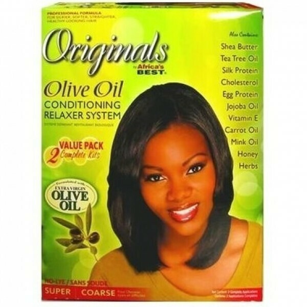 AFRICA&#39;S BEST ORIGINALS OLIVE OIL CONDITIONING RELAXER SUPER - 2 APPLICATION