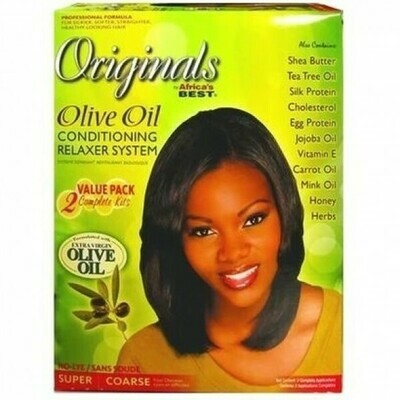 AFRICA'S BEST ORIGINALS OLIVE OIL CONDITIONING RELAXER SUPER - 2 APPLICATION