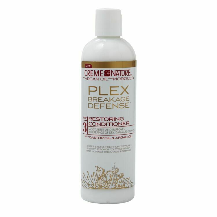 CREME OF NATURE PLEX BREAKAGE DEFENSE RESTORING CONDITIONER 12oz
