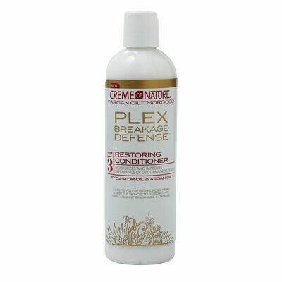 CREME OF NATURE PLEX BREAKAGE DEFENSE RESTORING CONDITIONER 12oz
