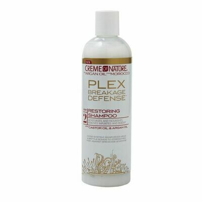 CREME OF NATURE PLEX BREAKAGE DEFENSE RESTORING SHAMPOO 12oz