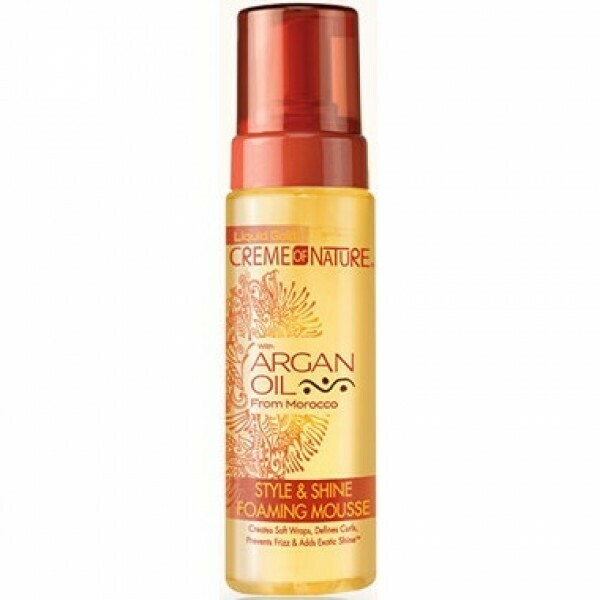 CREME OF NATURE ARGAN OIL STYLE &amp; SHINE FOAMING MOUSSE 7oz