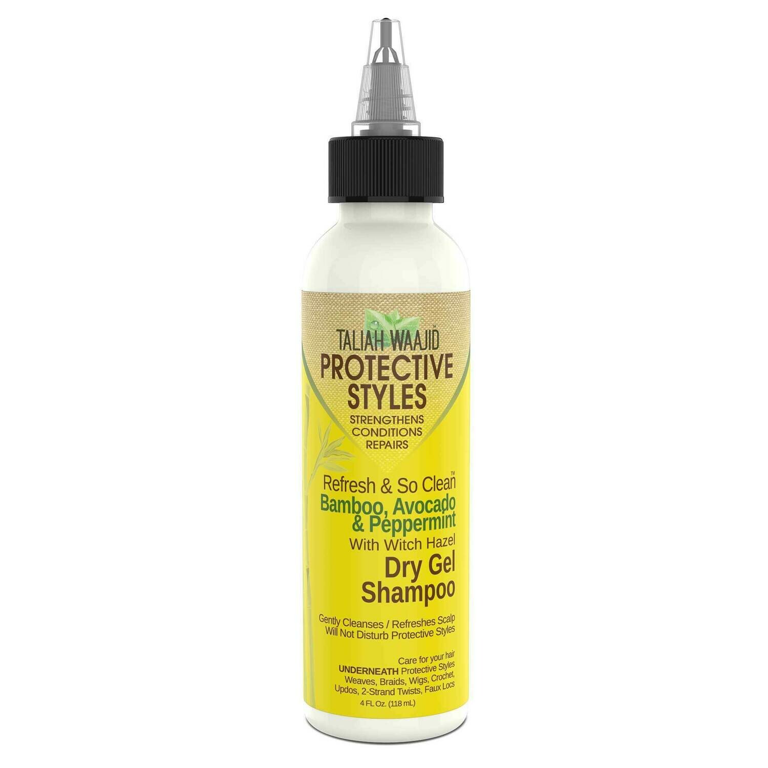 Taliah Waajid Protective Styles  Refresh And So Clean Bamboo, Avocado And Peppermint Dry Gel Shampoo 4oz 