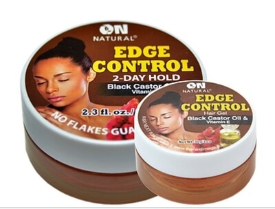 ON NATURAL EDGE CONTROL - BLACK CASTOR OIL &amp; VITAMIN E 1oz