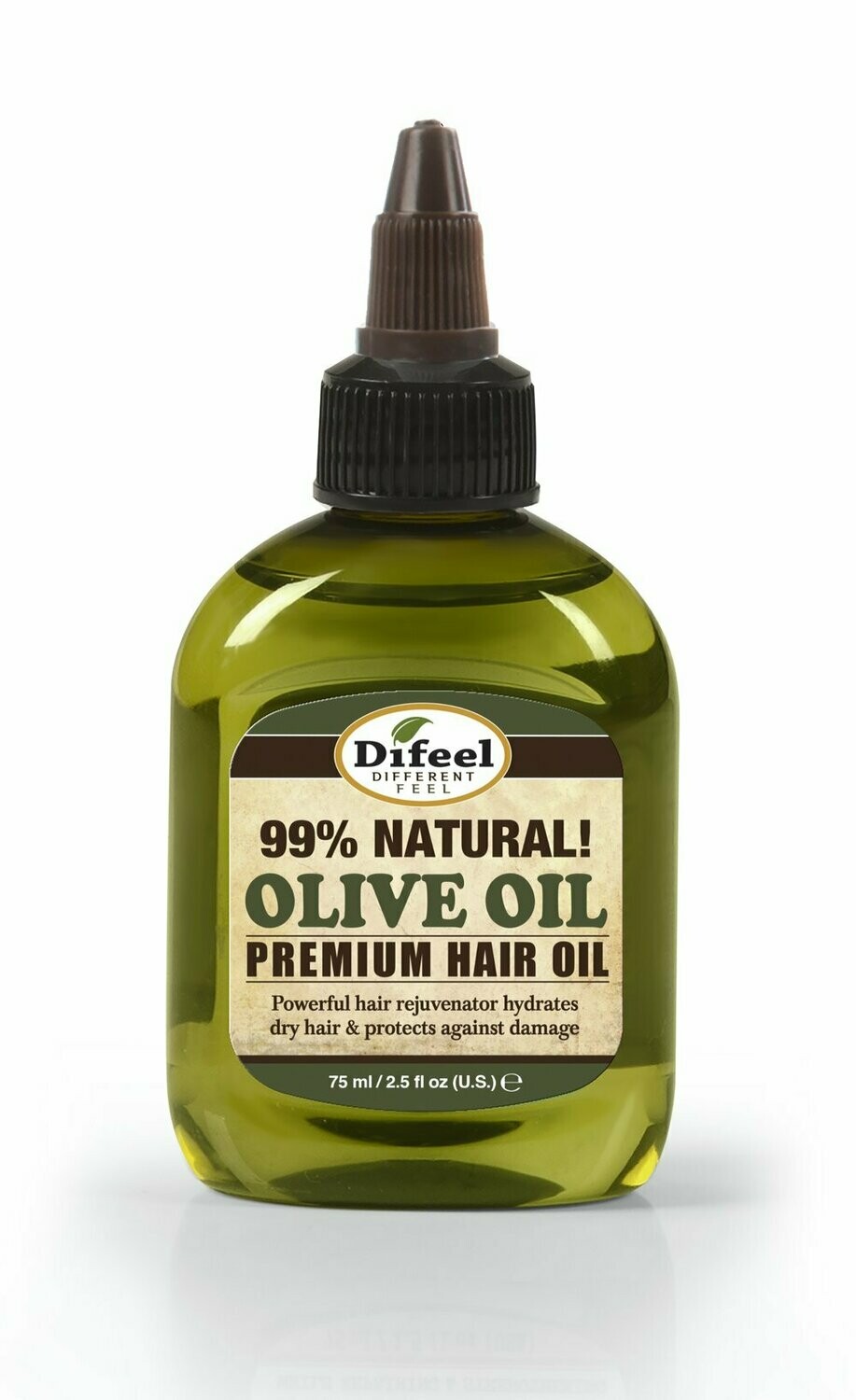 Difeel Premium 99% Natural Hair Oil 2.5oz - Olive Oil