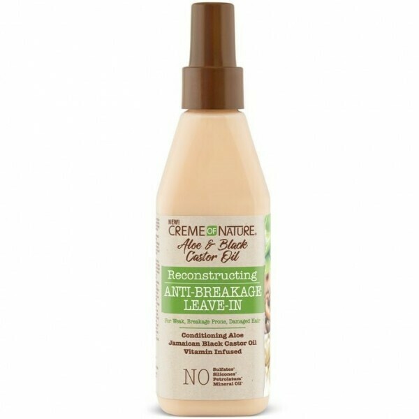 Creme of Nature Aloe &amp; Black Castor Oil Reconstructing Anti-Breakage Leave-In 8oz