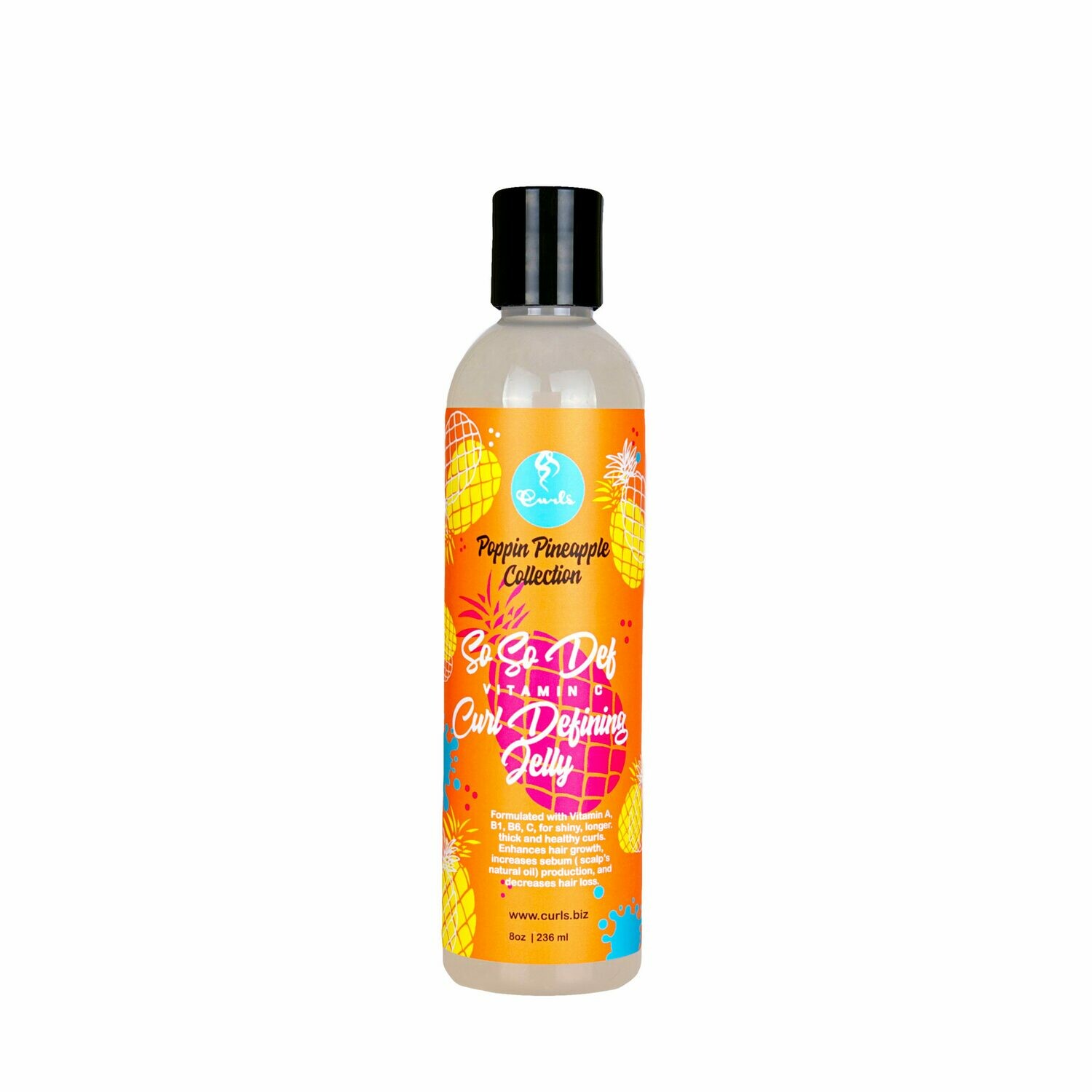 CURLS POPPIN PINEAPPLE COLLECTION SO SO DEF VITAMIN C CURL DEFINING JELLY 8oz