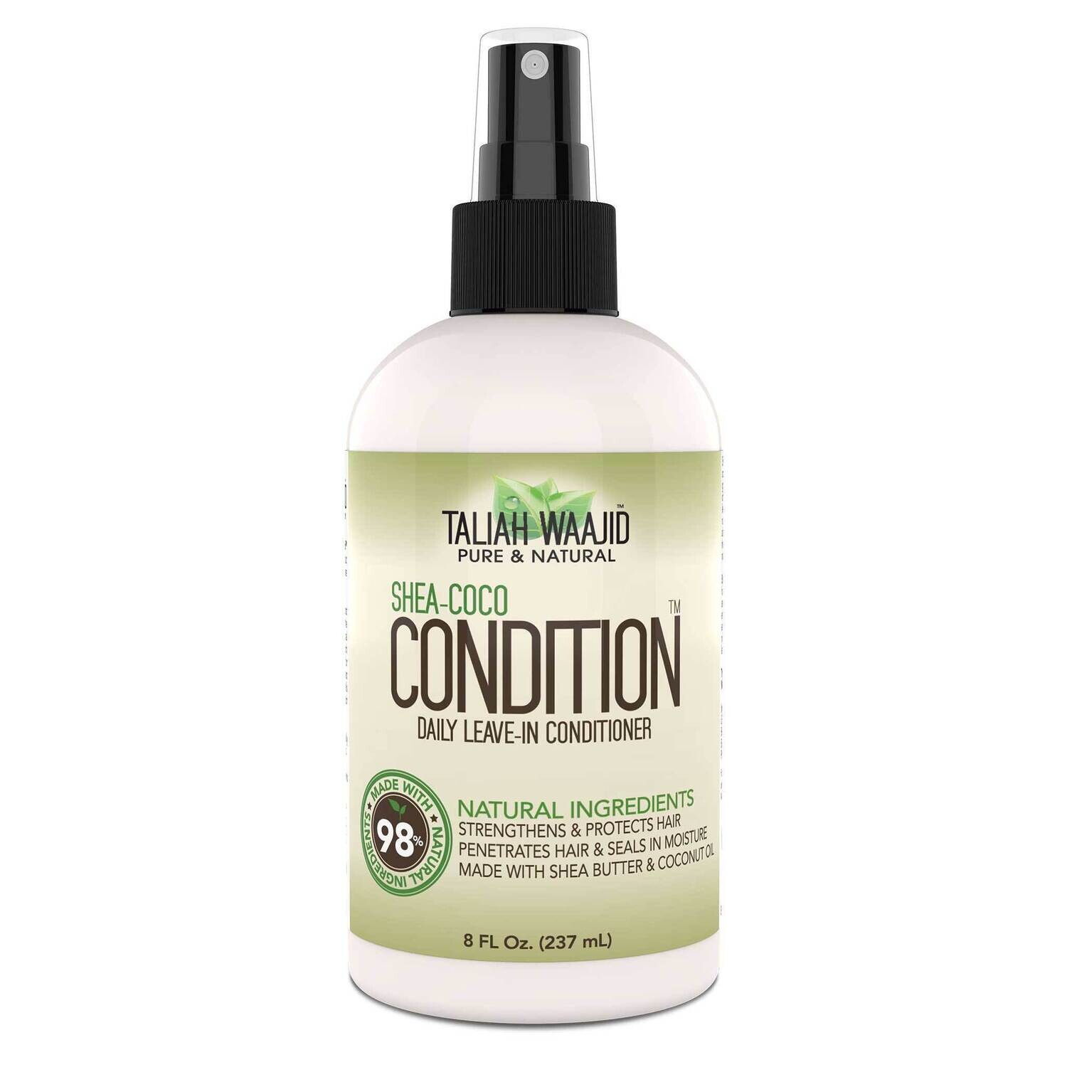 TALIAH WAAJID PURE &amp; NATURAL SHEA-COCO  CONDITION DAILY LEAVE-IN CONDITIONER 8oz