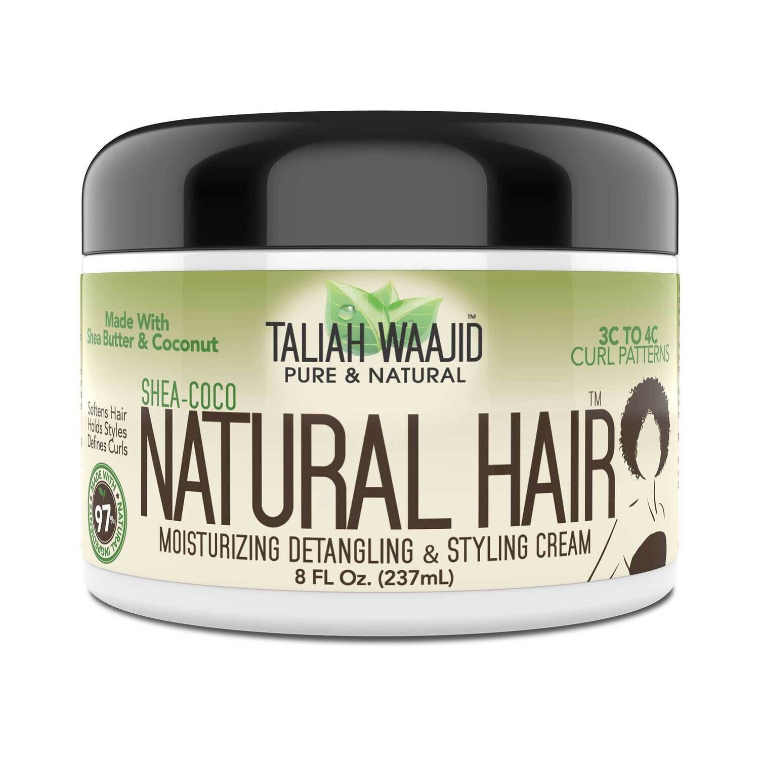 Taliah Waajid Pure &amp; Natural Shea-Coco Natural Hair Style Cream 8oz