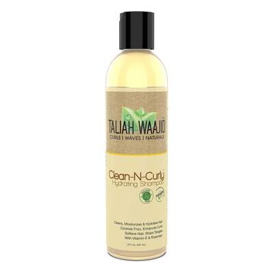 Taliah Waajid Curls,Waves &amp; Naturals Clean-N-Curly Hydrating Shampoo 8oz