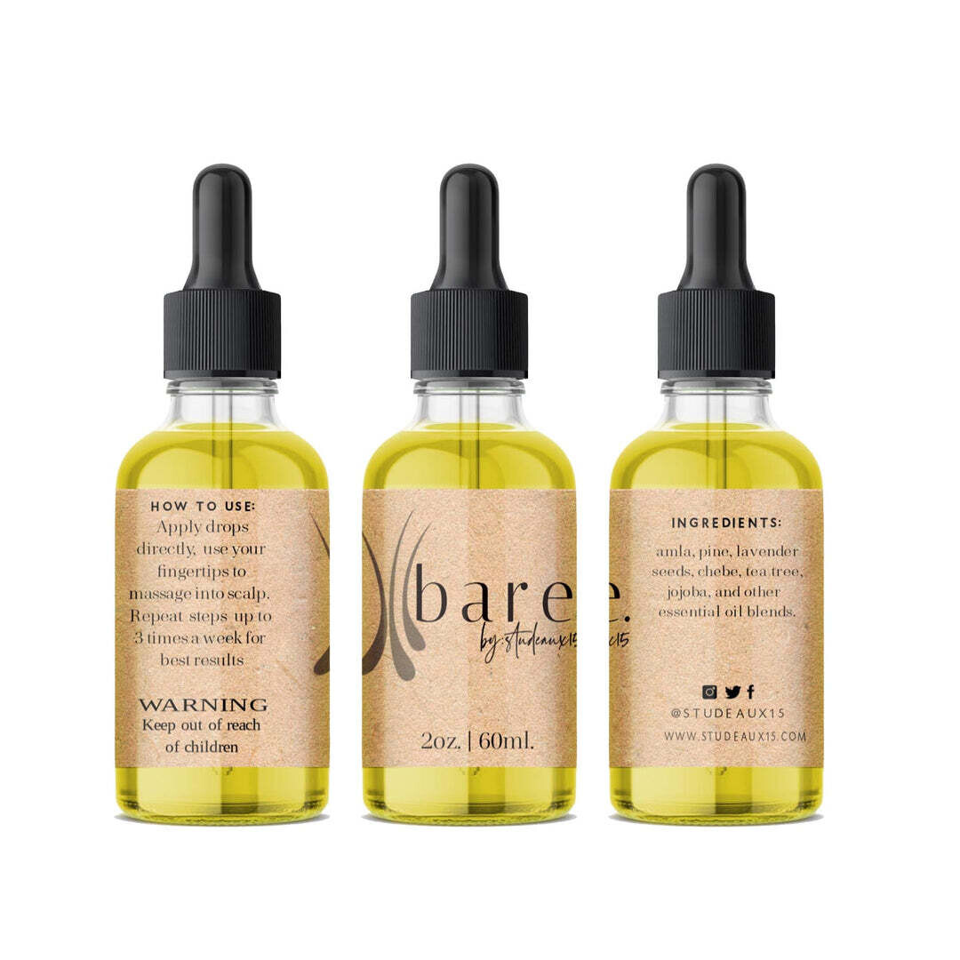 Studeaux 15 Bare Extra Strength Herbal Hair Growth Drops 2oz
