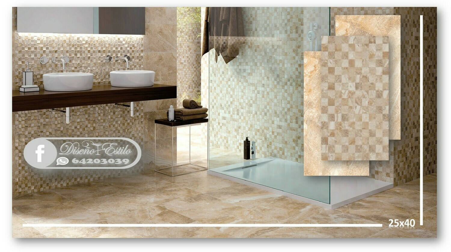 Azulejos y Pisos para baños