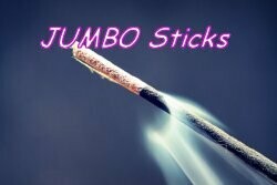 19&quot; JUMBO INTENSE INCENSE Sticks - Custom Blends -  Made Fresh To Order - CHOOSE Charcoal or Wood Punks