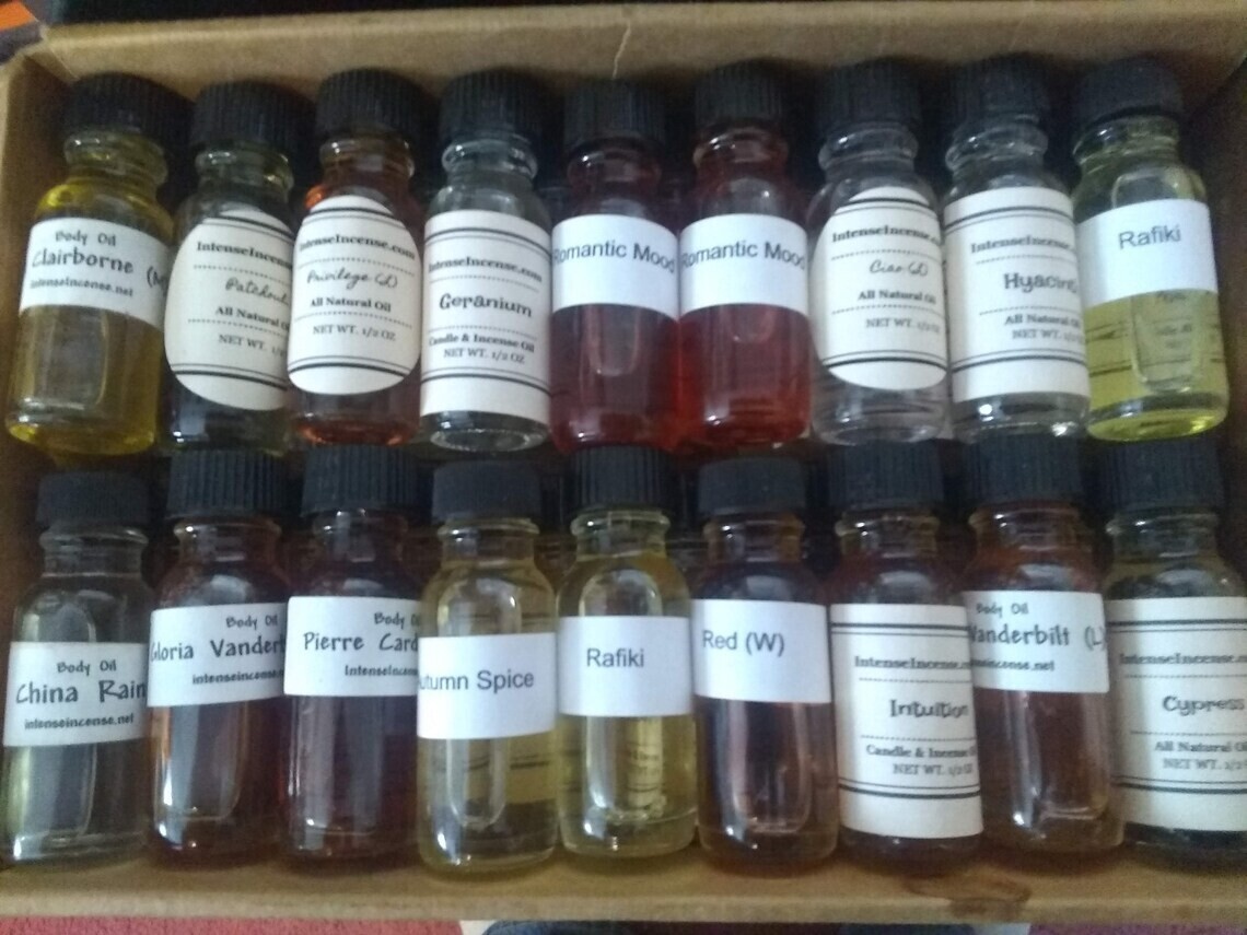 Incense &amp; Candle Oils, BODY SAFE, can be used in lotions, massage, etc.