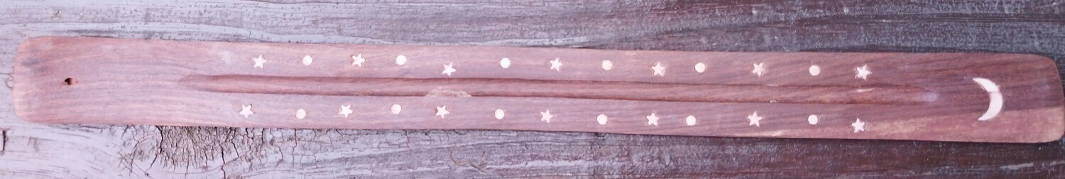 18&quot; Wooden Ash Catcher *Faux Ivory Inlay* for 19 inch Jumbo Biggie Sticks