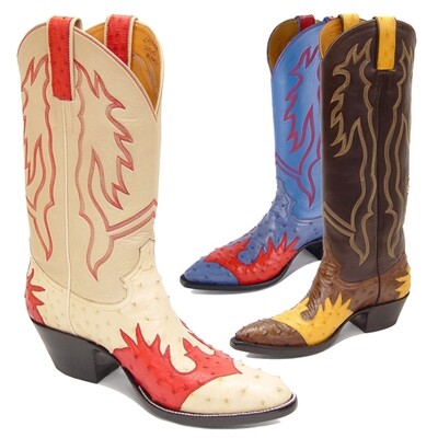 Tomahawk Ostrich Cowboy Boots