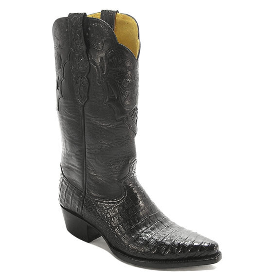 Barcelona Smooth Caiman Crocodile Cowboy Boots