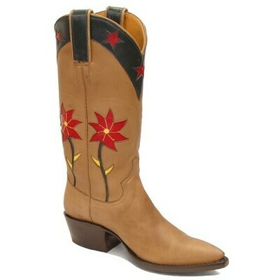 Spiny Rose Cowboy Boots