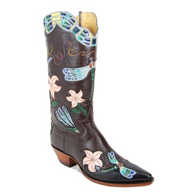 Dragonfly Cowboy Boots