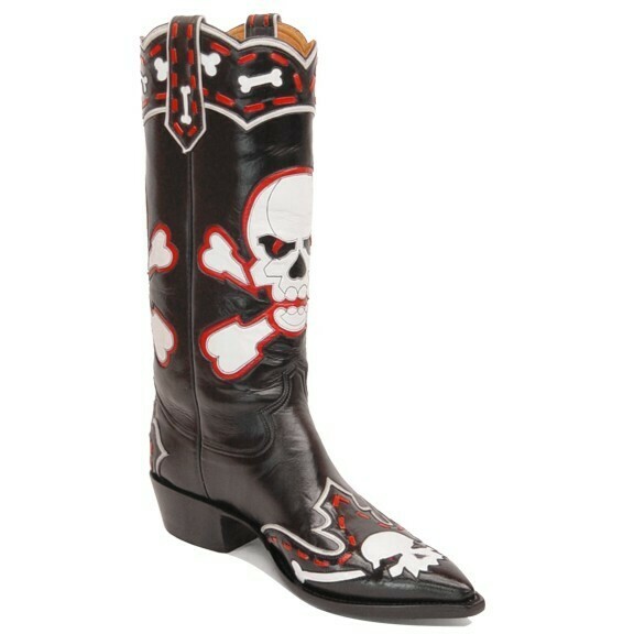 Crossbones Cowboy Boots