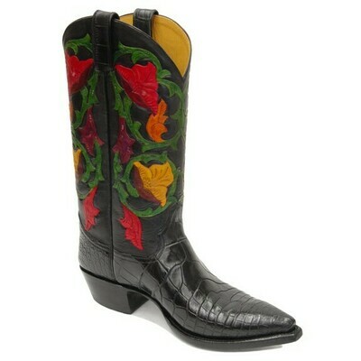 Delilah Nile Alligator Hand-Tooled Cowboy Boots