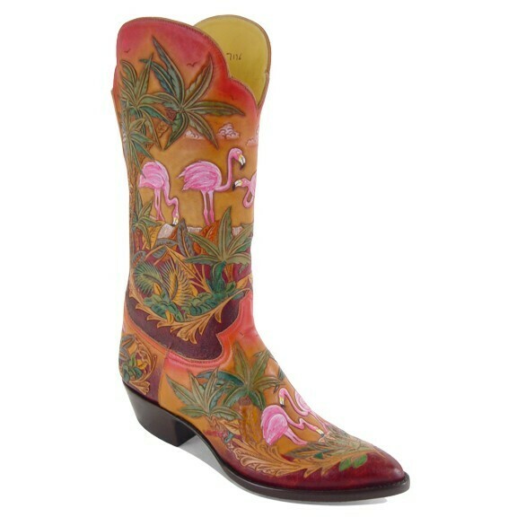Islander Hand-Tooled Cowboy Boots