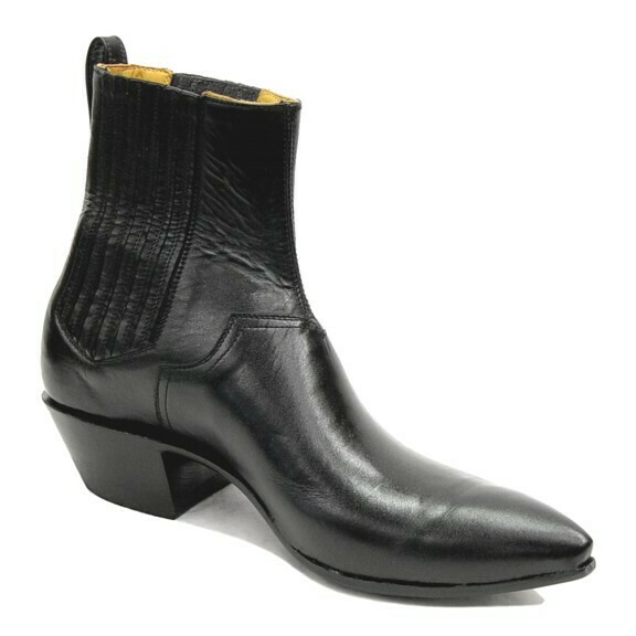 Smooth Leather Ankle Boots