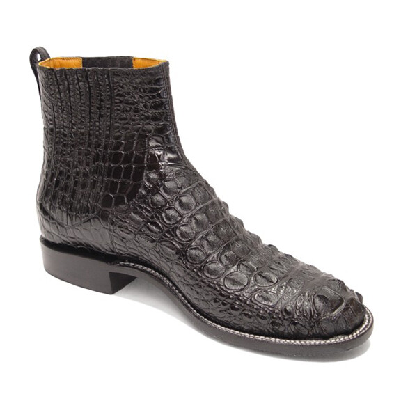 Nile Crocodile Hornback Ankle Boots