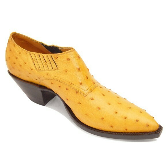 Full Quill Ostrich Shoe Boots