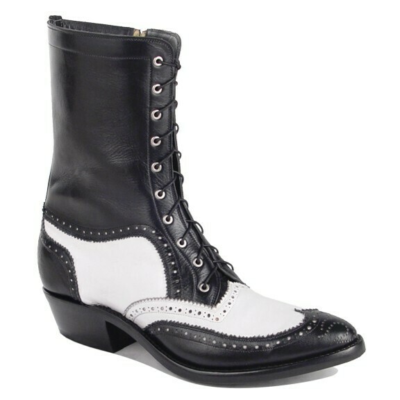 Two tone Lace-Up Packer Boots
